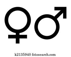 símbolos de sexo