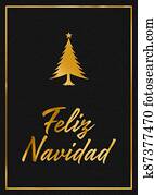A gold leaf and black leather effect festive FELIZ NAVIDAD typographical graphic illustration with black leather background A gold leaf and black leather effect festive FELIZ NAVIDAD typographical graphic illustration with black leather background
