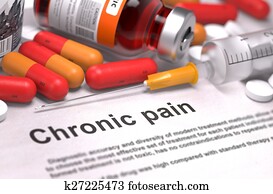 Chronic Pain - Medical Concept. Chronic Pain - Medical Concept.