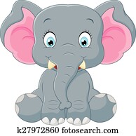 Cute elephant cartoon Cute elephant cartoon