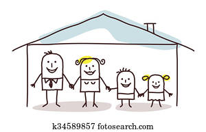 familie, &, eigenheim