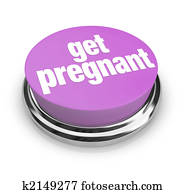 få, gravid, -, purpur, knapp