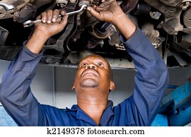 mechanic repairing car mechanic repairing car