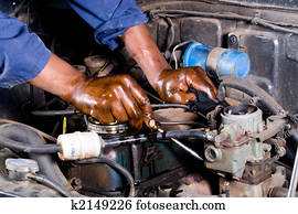 mechanic repairing vehicle mechanic repairing vehicle