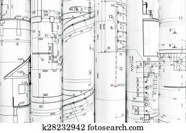 rolls of blueprints for house construction rolls of blueprints for house construction