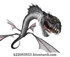 Snake Dragon Attacking Snake Dragon Attacking