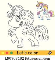 חמוד, kawaii, קרש, עם, סגול, ארוך, קווצה, לצבוע, וקטור