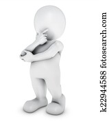 3D Morph Man thinking 3D Morph Man thinking