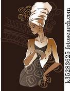 African woman portraits