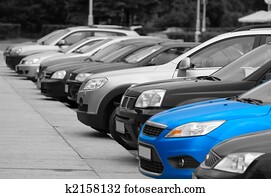 linie, von, dass, personenkraftwagen