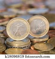 One Euro coin Italy