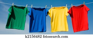 Primary Colored T-Shirts