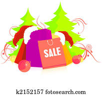 Christmas Shopping Stock Illustration | Our Top 1000+ Christmas Shopping Images | Fotosearch