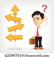 Businessman is thinking Businessman is thinking
