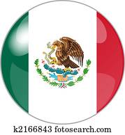 button with flag mexico button with flag mexico