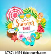 Summer 2020 greeting banner. Summer 2020 greeting banner.