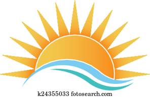 Sunshine with waves Sunshine with waves
