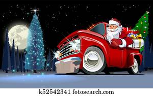 vetorial, cartão natal