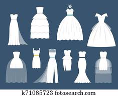 Wedding white bride dress elegance fashion style celebration bridal shower weddind-day composition illustration Wedding white bride dress elegance fashion style celebration bridal shower weddind-day composition illustration