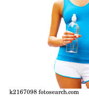 Workout Woman On White Workout Woman On White