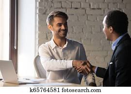 רגש, איש עסקים, לחיצת יד, זכר, פונה, ב, עבודה מראיינת