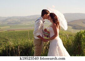 African bride and groom landscape African bride and groom landscape