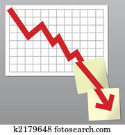 Business chart down