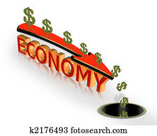 Economy Crisis recession 3D Graphic Economy Crisis recession 3D Graphic