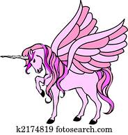 pink unicorn with wings pink unicorn with wings