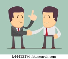 zakenlui, rillend, hands.