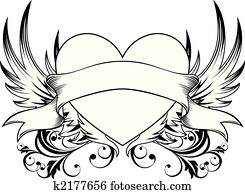 קישוטי, לב, סמל