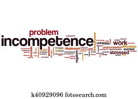Incompetence word cloud