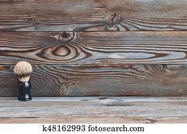 vindima, loja barbeiro, ferramentas, ligado, madeira, fundo