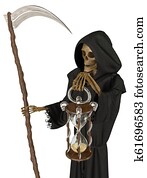 Angel of death isolated on white background 3d illustration Angel of death isolated on white background 3d illustration