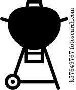 Barbecue grill icon Barbecue grill icon