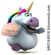 Fun unicorn - 3D Illustration Fun unicorn - 3D Illustration
