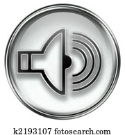 music icon grey, isolated on white background. music icon grey, isolated on white background.