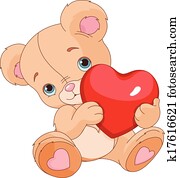 valentines, urso teddy