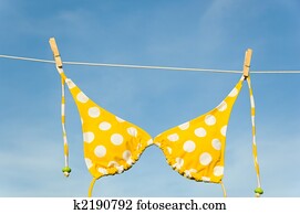 Yellow Polka Dot Bikini