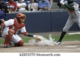 Baseball low and inside