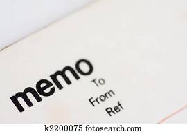 Blank memo pad notebook