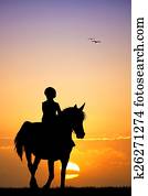 child on horseback child on horseback