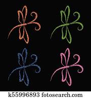 Dragonfly vector illustration Dragonfly vector illustration