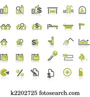 Real Estate icon set 