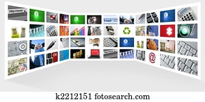 Big Panel of TV screen internet business Big Panel of TV screen internet business
