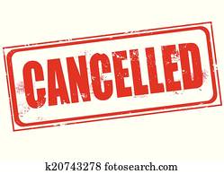 Cancelled vector stamp Clip Art | k82613239 | Fotosearch