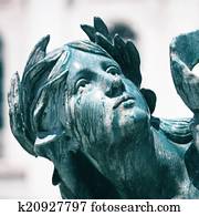 estátua, detalhe estátua, detalhe