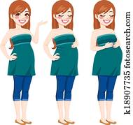 Happy Pregnant Woman