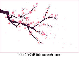 plum/cherry blossom
