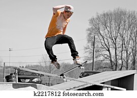 skateboard and ramp